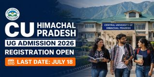 CU Himachal Pradesh UG Admission 2026 Open; Check Last Date to Apply